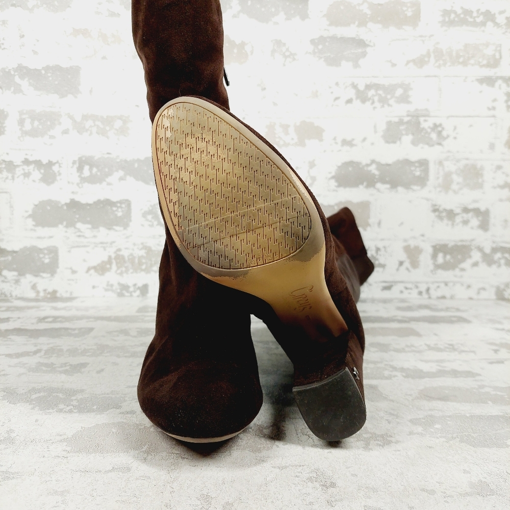 Circus by Sam Edelman Clarimont Brown Platform Over the Knee Boots V635 - Picture 8 of 12
